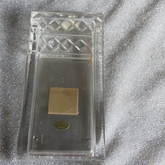 Crystal d’Adriana Solar Powered Mini Calculator Diamond Pattern Crystal Holder - Picture 4 of 5